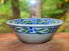 Cereal Bowl in Speckled Grey with Blueberry Trim 