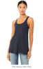 Bella+Canvas 8800 Flowy Racerback Tank Top | Heather Navy