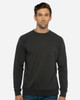 Next Level N9000 Unisex French Terry Raglan Crewneck Shirt | Graphite Black