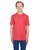 Team 365 TT11HY Youth Sonic Heather Performance T-Shirt | Sport Red Heather