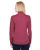 Team 365 TT31HW Ladies' Zone Sonic Heather Performance Quarter-Zip Active Shirt | Sport Maroon Heather