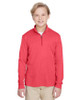 Team 365 TT31HY Youth Zone Sonic Heather Performance Quarter-Zip Athletic Shirt | Sport Red Heather