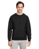 Team 365 TT98 Unisex Zone HydroSport  Heavyweight Crewneck Sweatshirt | Black