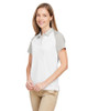 Team 365 TT21CW Ladies' Command Snag-Protection Colorblock Polo Shirt | White/ Sport Silver