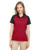 Team 365 TT21CW Ladies' Command Snag-Protection Colorblock Polo Shirt | Sport Red/ Black