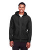 Team 365 TT95 Adult Zone HydroSport Heavyweight Full-Zip Hooded Sweatshirt | Black