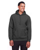 Team 365 TT96 Adult Zone HydroSport Heavyweight Pullover Hooded Sweatshirt | Dark Grey Heather