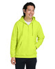 TT97 Team 365 Unisex Zone HydroSport Heavyweight Quarter-Zip Hooded Sweatshirt | Safety Yellow