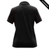 Clearance - Stormtech SDP-1W Women's Pulse 1/4 Zip Polo - Back | Black/ Bright Red