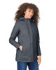 Core365 CE725W Ladies' Inspire 3-in-1 Jacket with Insulated Liner | Carbon/Black
