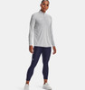 Under Armour 1376862 Ladies' Team Tech Half-Zip | Mod Grey Light Heather/White