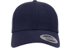 Yupoong 6789M Premium Curved Snapback Cap | Navy Yupoong 6789M Premium Curved Snapback Cap | Navy