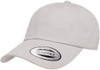 Yupoong 6245PT Peached Cotton Twill Dad Hat | Light Grey Yupoong 6245PT Peached Cotton Twill Dad Hat | Light Grey