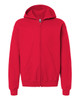 Gildan 18600B Heavy Blend™ Youth Full-Zip Hooded Sweatshirt | Red Gildan 18600B Heavy Blend™ Youth Full-Zip Hooded Sweatshirt | Red