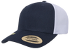 Yupoong 6606R YP Classics Sustainable Retro Trucker Cap | Navy/ White Yupoong 6606R YP Classics Sustainable Retro Trucker Cap | Navy/ White