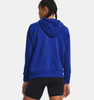 Under Armour 1379500 Women's Rival Fleece Hooded Sweatshirt | Royal/ White
