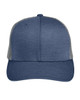 Team 365 TT802 Zone Sonic Heather Trucker Cap | Sport Dark Navy Heather/ Sport Graphite