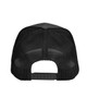 Team 365 TT802Y Youth Zone Sonic Heather Trucker Cap | Black Heather/ Black