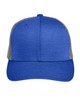 Team 365 TT802Y Youth Zone Sonic Heather Trucker Cap | Sport Royal Heather/ Sport Graphite