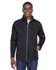 Core365 CE708 Men's Techno Lite Three-Layer Knit Tech-Shell Jacket | Black