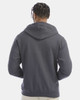 Champion CS800 Men's Powerblend® Full-Zip Hooded Sweatshirt | Charcoal Heather
