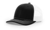 Richardson 112 Snapback Trucker Hat | Black/ White Richardson 112 Snapback Trucker Hat | Black/ White