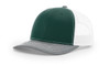 Richardson 112 Snapback Trucker Hat | Dark Green/ White/ Heather Grey Richardson 112 Snapback Trucker Hat | Dark Green/ White/ Heather Grey