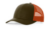 Richardson 115 Low Profile Trucker Cap | Dark Loden/ Jaffa Orange Richardson 115 Low Profile Trucker Cap | Dark Loden/ Jaffa Orange
