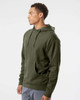 SS4500 Independent Adult Midweight Hooded Sweatshirt | Army Heather SS4500 Independent Adult Midweight Hooded Sweatshirt | Army Heather