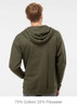 SS4500Z Independent Adult Midweight Zip Hooded Sweatshirt | Army Heather SS4500Z Independent Adult Midweight Zip Hooded Sweatshirt | Army Heather