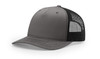 Richardson 112FP  Trucker Cap | Charcoal/ Black Richardson 112FP  Trucker Cap | Charcoal/ Black