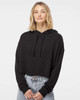 Independent Trading Co. AFX64CRP Women’s Lightweight Cropped Hoodie | Black