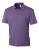 Clique Charge Active Mens Short Sleeve Polo | College Purple Heather