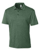 Clique Charge Active Mens Short Sleeve Polo | Bottle Green Heather