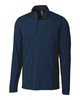 Clique Ice Pique Colorblock Mens Half Zip Tech Pullover | Dark Navy Clique Ice Pique Colorblock Mens Half Zip Tech Pullover | Dark Navy
