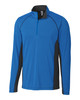 Clique Ice Pique Colorblock Mens Half Zip Tech Pullover | Royal Blue