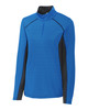 Clique Ice Pique Colorblock Womens Half Zip Tech Pullover | Royal Blue Clique Ice Pique Colorblock Womens Half Zip Tech Pullover | Royal Blue