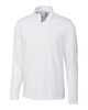 Clique Ice Pique Mens Half Zip Tech Pullover | White