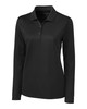 Clique Ice Pique Womens Long Sleeve Tech Polo | Black