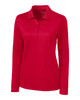 Clique Ice Pique Womens Long Sleeve Tech Polo | Red