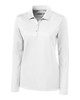 Clique Ice Pique Womens Long Sleeve Tech Polo | White