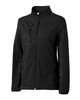Clique Narvik Eco Stretch Softshell Full Zip Womens Jacket | Black/Black