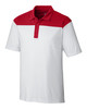 Clique Parma Colorblock Tech Jersey Mens Polo | White/Red