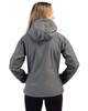 Clique Serac Stretch Softshell Hooded Full Zip Womens Jacket | Grey Clique Serac Stretch Softshell Hooded Full Zip Womens Jacket | Grey