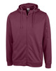 Clique Lift Eco Performance Full Zip Unisex Hoodie Sweatshirt | Burgundy