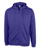 Clique Lift Eco Performance Full Zip Unisex Hoodie Sweatshirt | Royal Purple