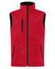 Clique Equinox Insulated Mens Softshell Vest | Red Clique Equinox Insulated Mens Softshell Vest | Red