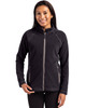 Clique Powder Fleece Full Zip Womens Jacket | Black Clique Powder Fleece Full Zip Womens Jacket | Black