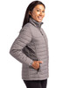 Clique Elevation Eco Full Zip Womens Puffer Jacket | Pure Slate Clique Elevation Eco Full Zip Womens Puffer Jacket | Pure Slate