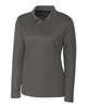 Clique Spin Eco Performance Pique Long Sleeve Womens Polo | Pure Slate